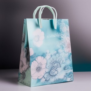 Elegant Floral Kraft Bag