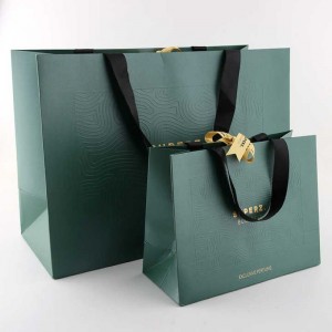 Elegant Embossed Kraft Paper Bag