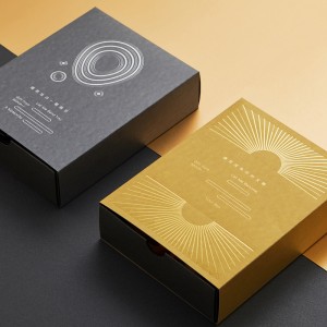 Luxe Foil-Stamped Kraft Gift Box