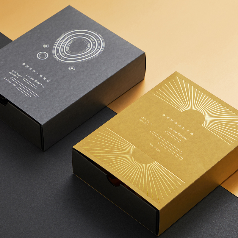 Luxe Foil-Stamped Kraft Gift Box